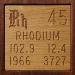 045 Rhodium