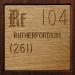 104 Rutherfordium