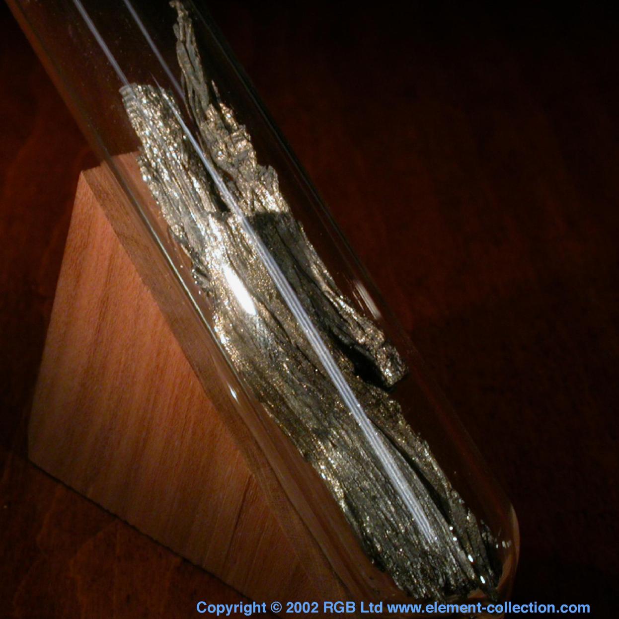 Samarium Dendritic crystals ampouled under argon