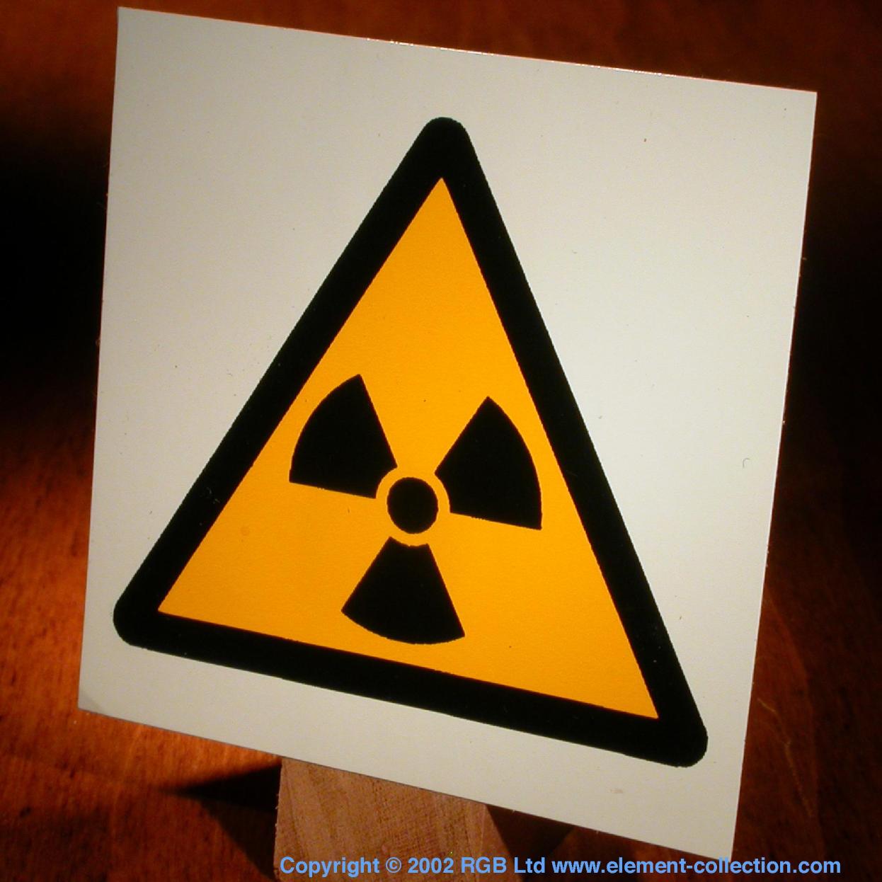 Francium Radiation symbol