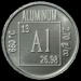 Aluminum Element coin