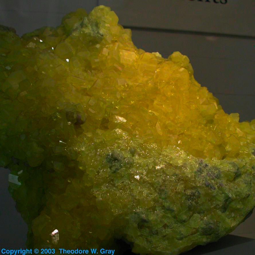Sulfur Large natural crystal