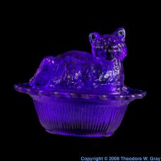 Cobalt Cobalt-glass cat thing