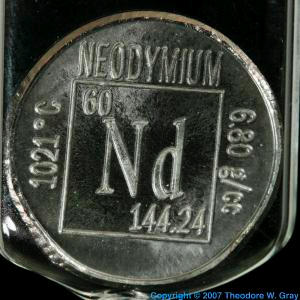 Neodymium Element coin