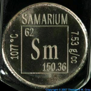 Samarium Element coin