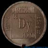 Dysprosium Element coin