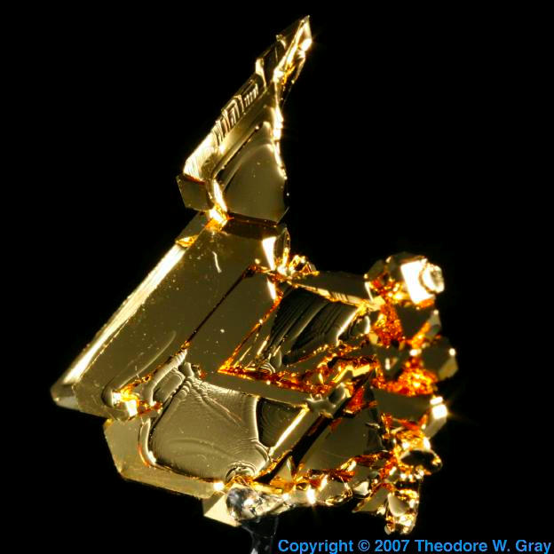 Gold Vapor deposited crystal 2