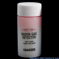 Radon Single-use radon gas detector