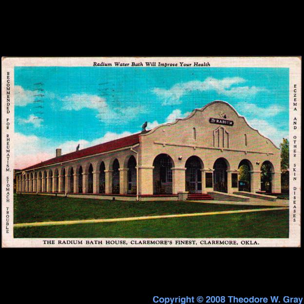 Radium Radium bath house postcard