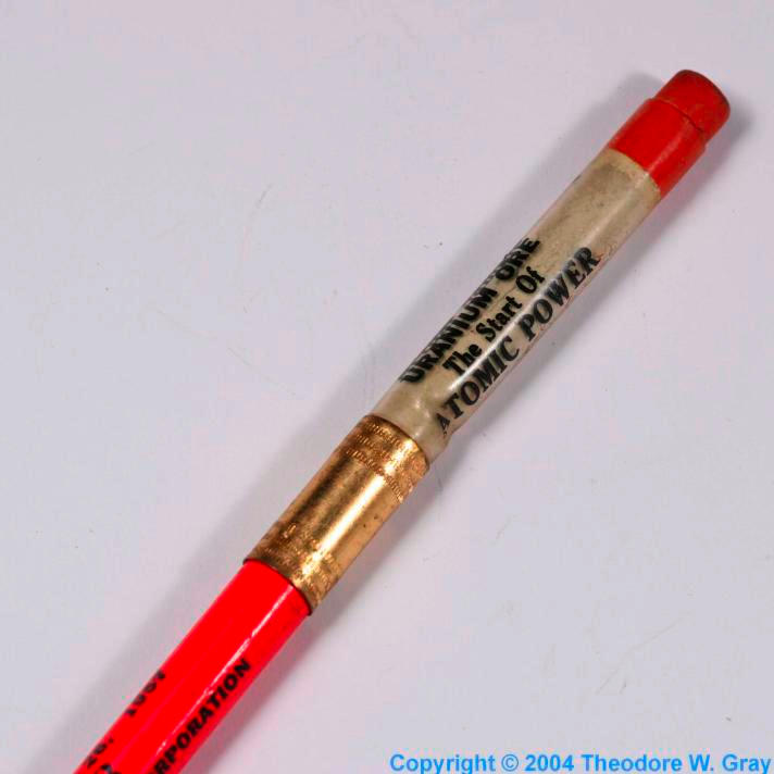 Uranium Uranium ore powder pencil