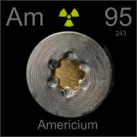 Americium Smoke detector element