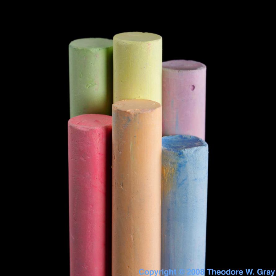 Oxygen Colored Chalk