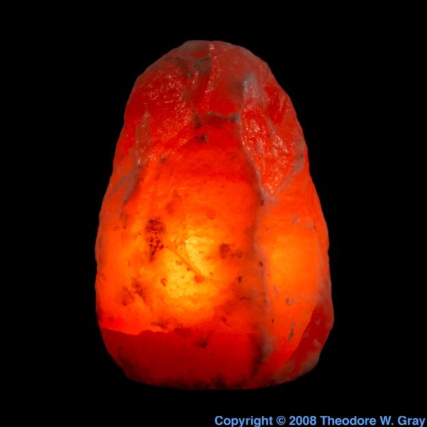 Sodium Himalayan salt lamp