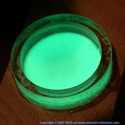Luminous paint button