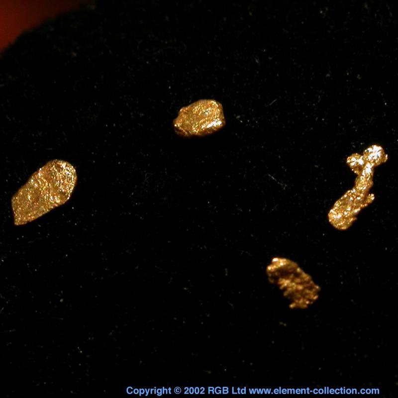 Placer grains