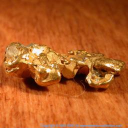 Native gold nugget