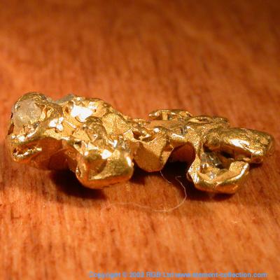 Native gold nugget