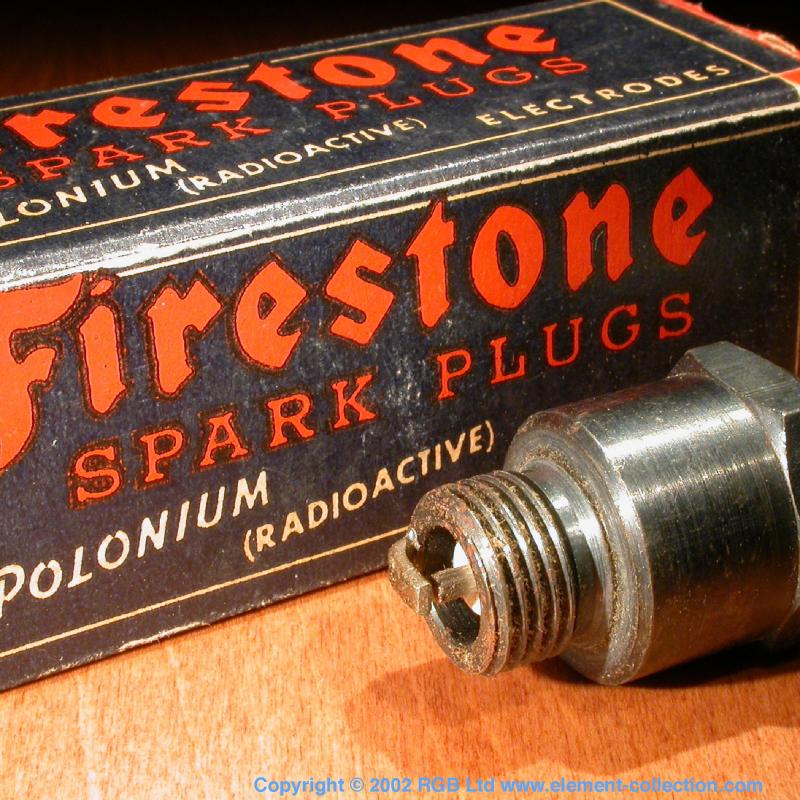 Radioactive Firestone spark plugs