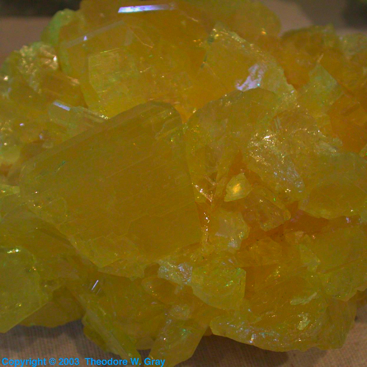 Sulfur Smaller natural crystal