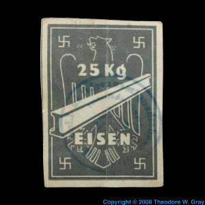 Iron Nazi iron certificate scrip