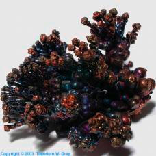 Copper Electrochemically grown crystal