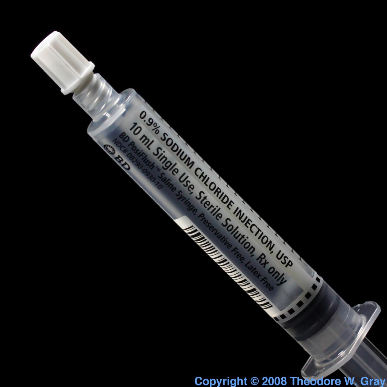 Technetium Milking syringe