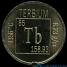 Terbium Element coin