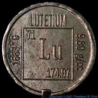 Lutetium Element coin