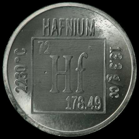 Hafnium Element coin