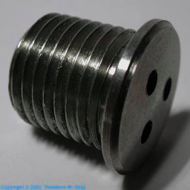 Tungsten Tungsten/zirconium alloy screw plug