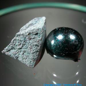 Rhenium Before and after arc-melting