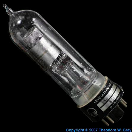 Mercury Vacuum tube with mercury