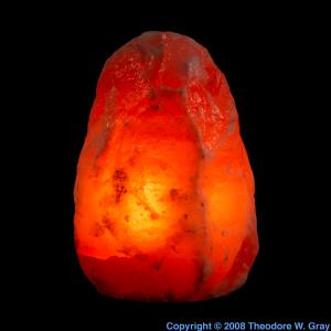 Gadolinium Himalayan salt lamp