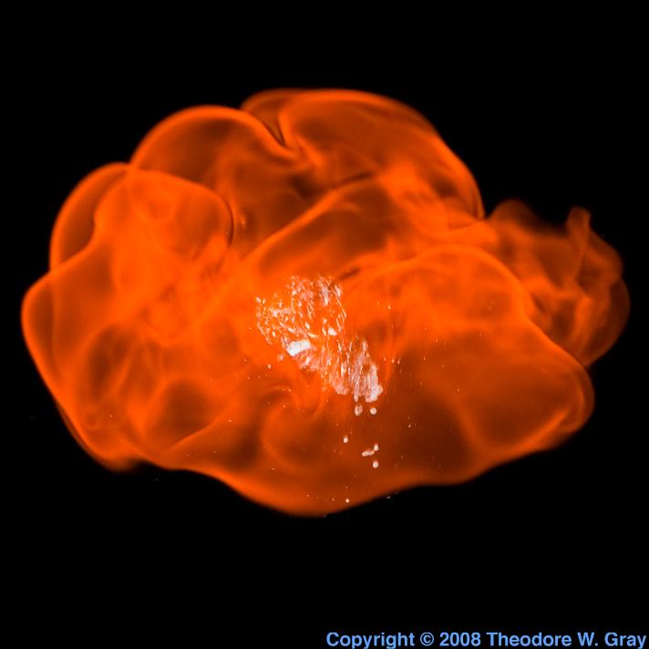 Hydrogen Exploding hydrogen bubble