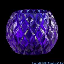 Cobalt Cobalt-glass candle holder