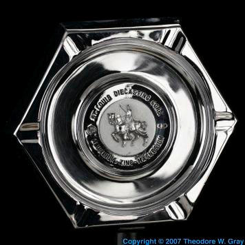 Zinc Chrome plated zinc ashtray