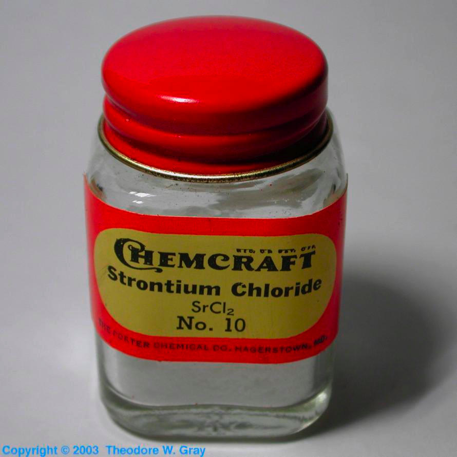 Strontium Strontium chloride from old chemistry set