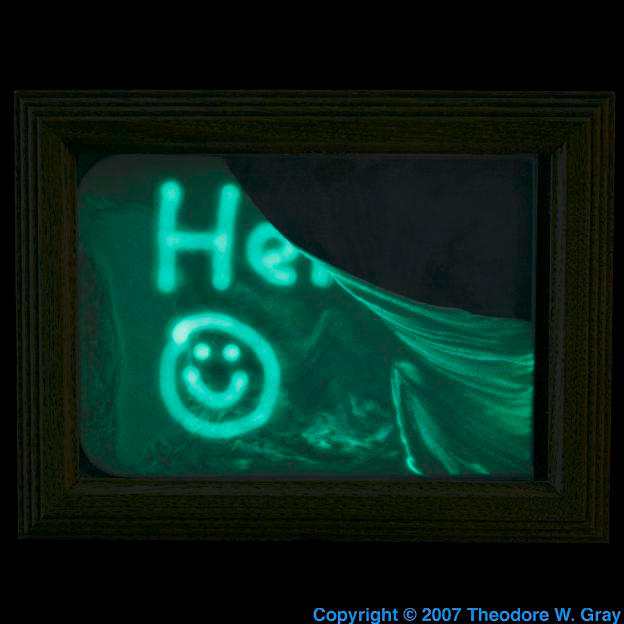 Strontium Glow in the dark paint panel