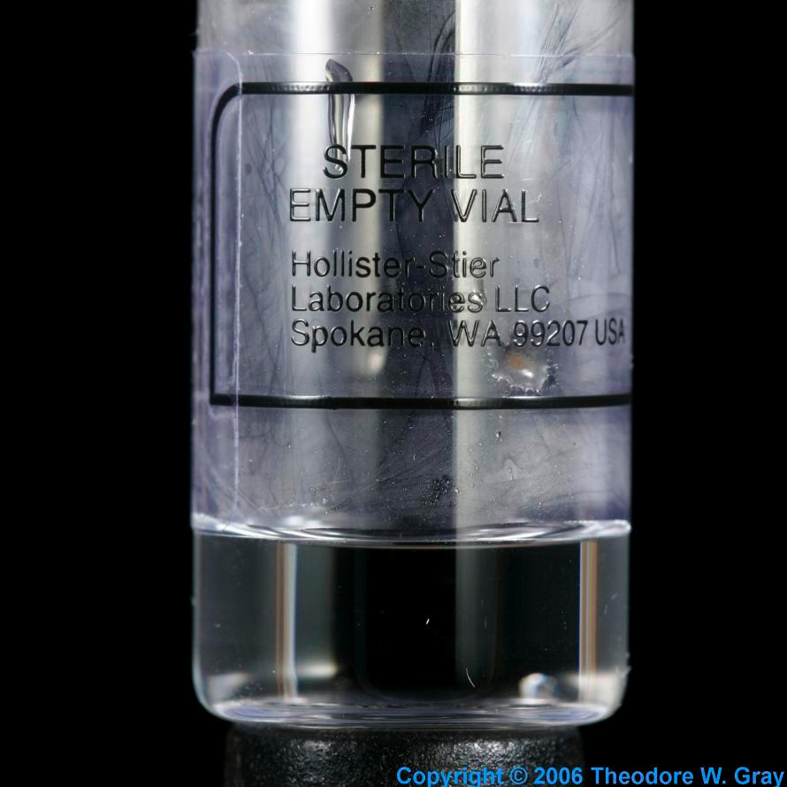 Technetium Medical vial