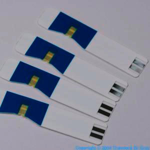 Palladium Blood sugar test strips