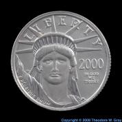 Platinum 1/10 ounce platinum coin