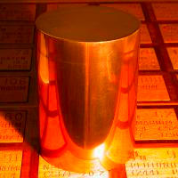 Copper 63 pound solid brass cylinder