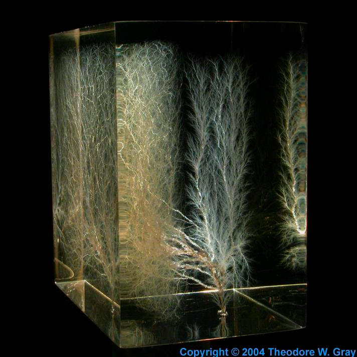 Electrons Double-discharge Lichtenberg figure