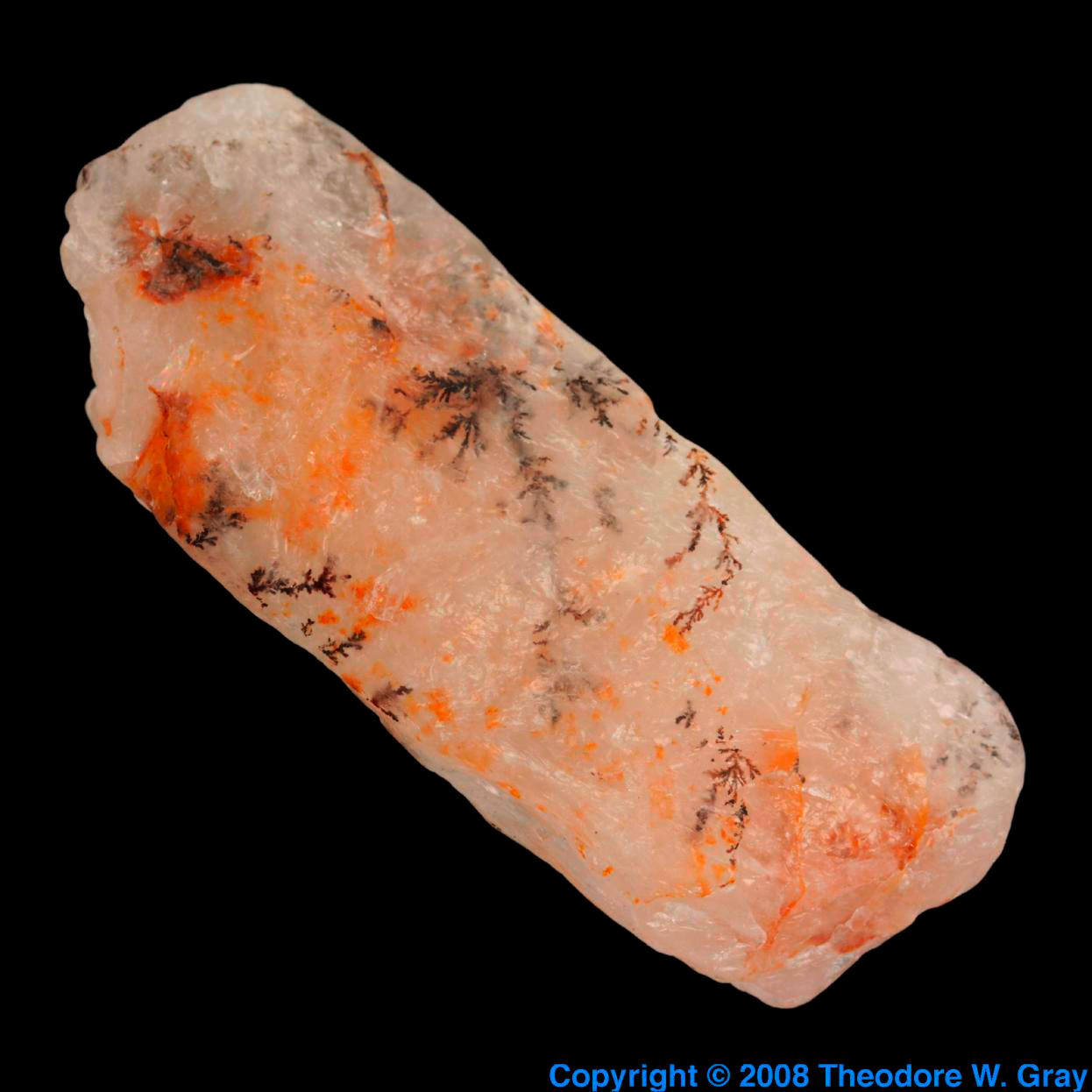 Oxygen Manganese oxides in quartz