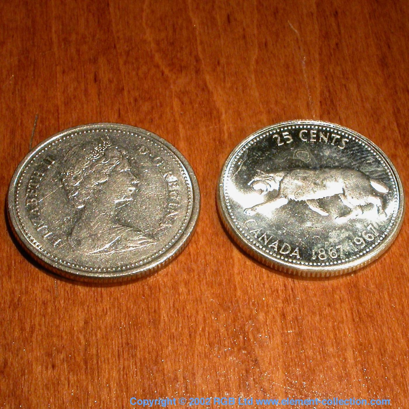  Canadian quarters